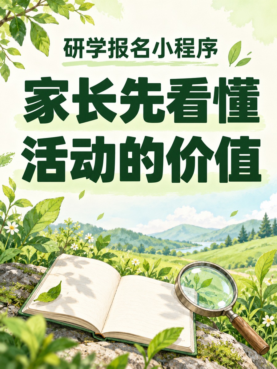 研学报名小程序,先讲清活动价值
