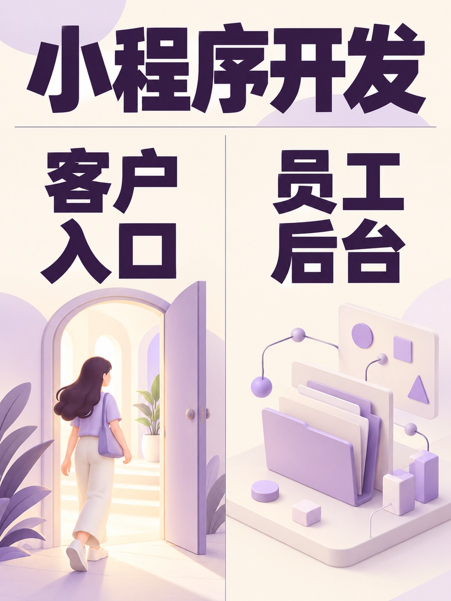 小程序开发,客户和员工各用什么