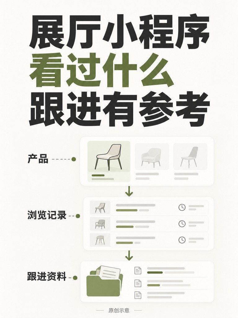 展厅小程序,客户看过什么有记录