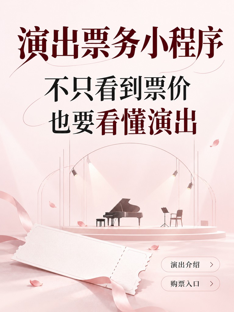演出票务小程序,售票介绍别只剩票价