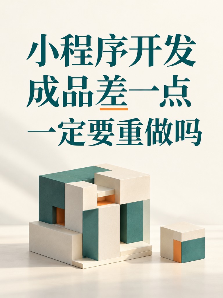 小程序开发,成品差一点要重做吗
