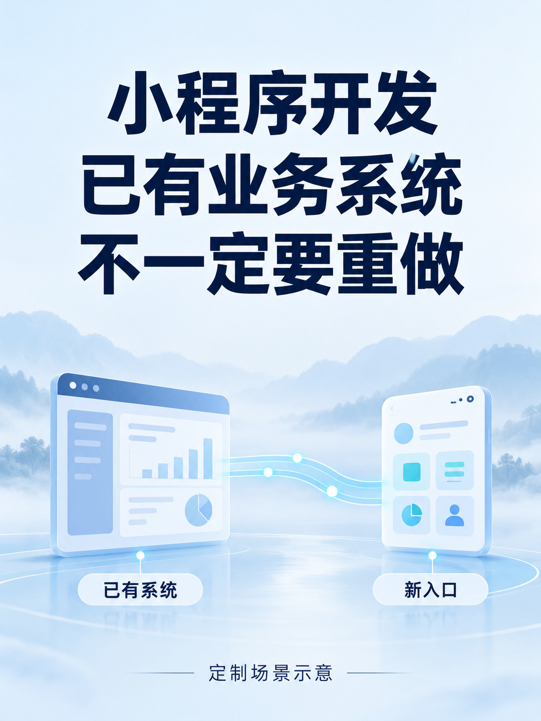 小程序开发,旧系统一定要换掉吗