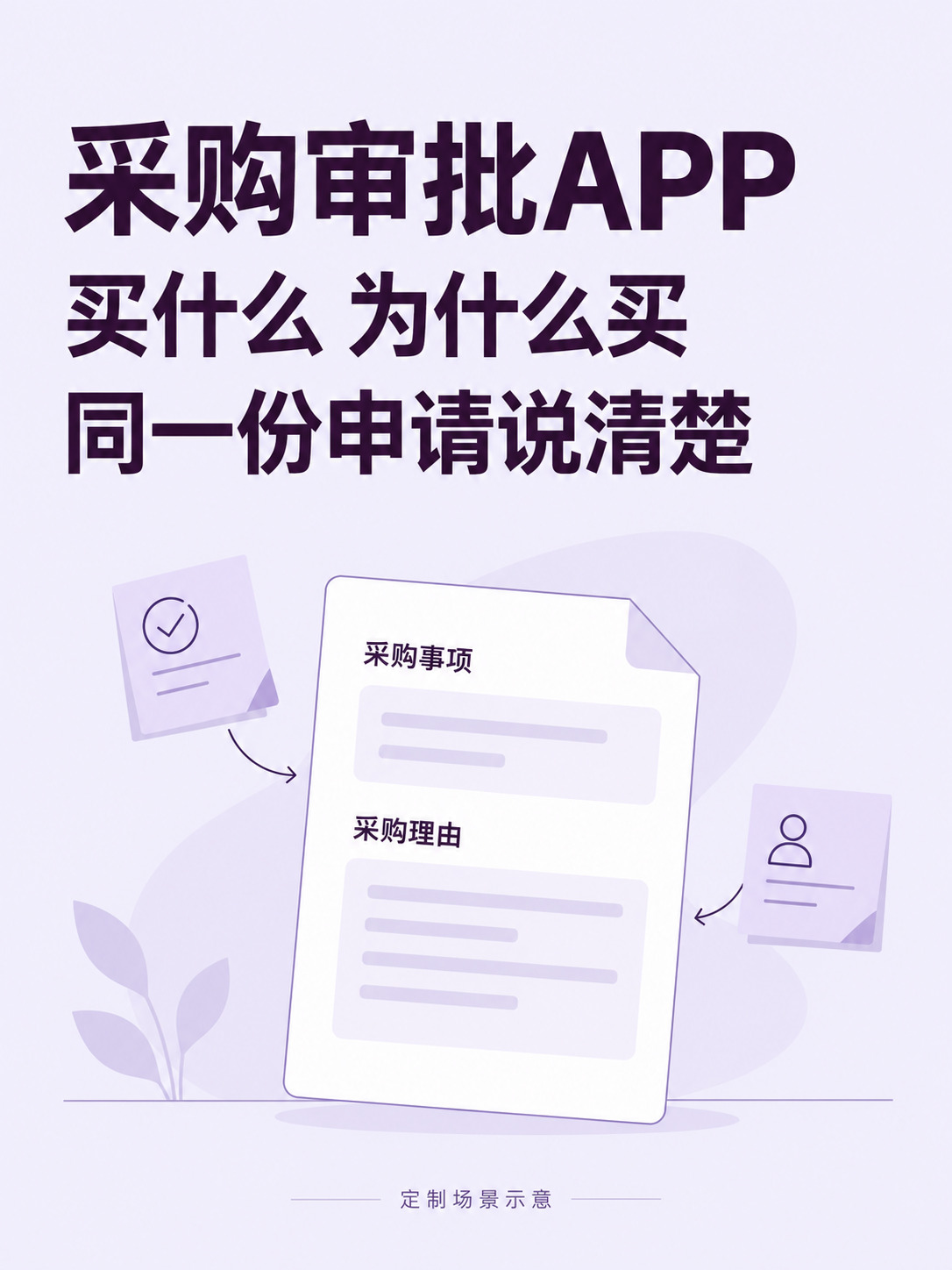 采购审批APP,申请和决定放一起