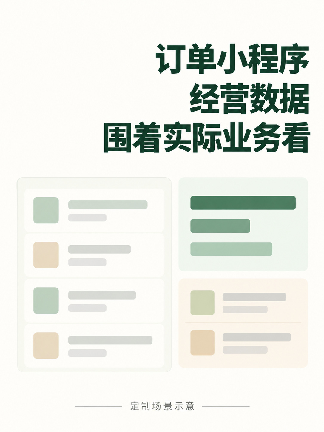 订单小程序,老板想看哪些经营数据