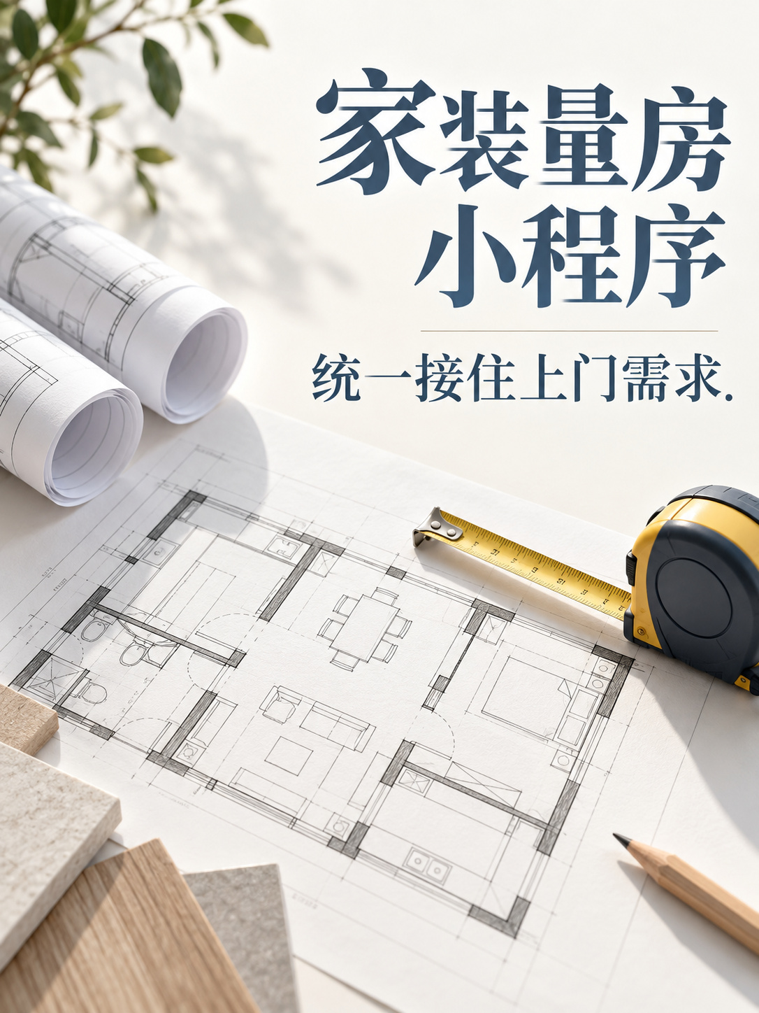 量房小程序,上门需求统一接住
