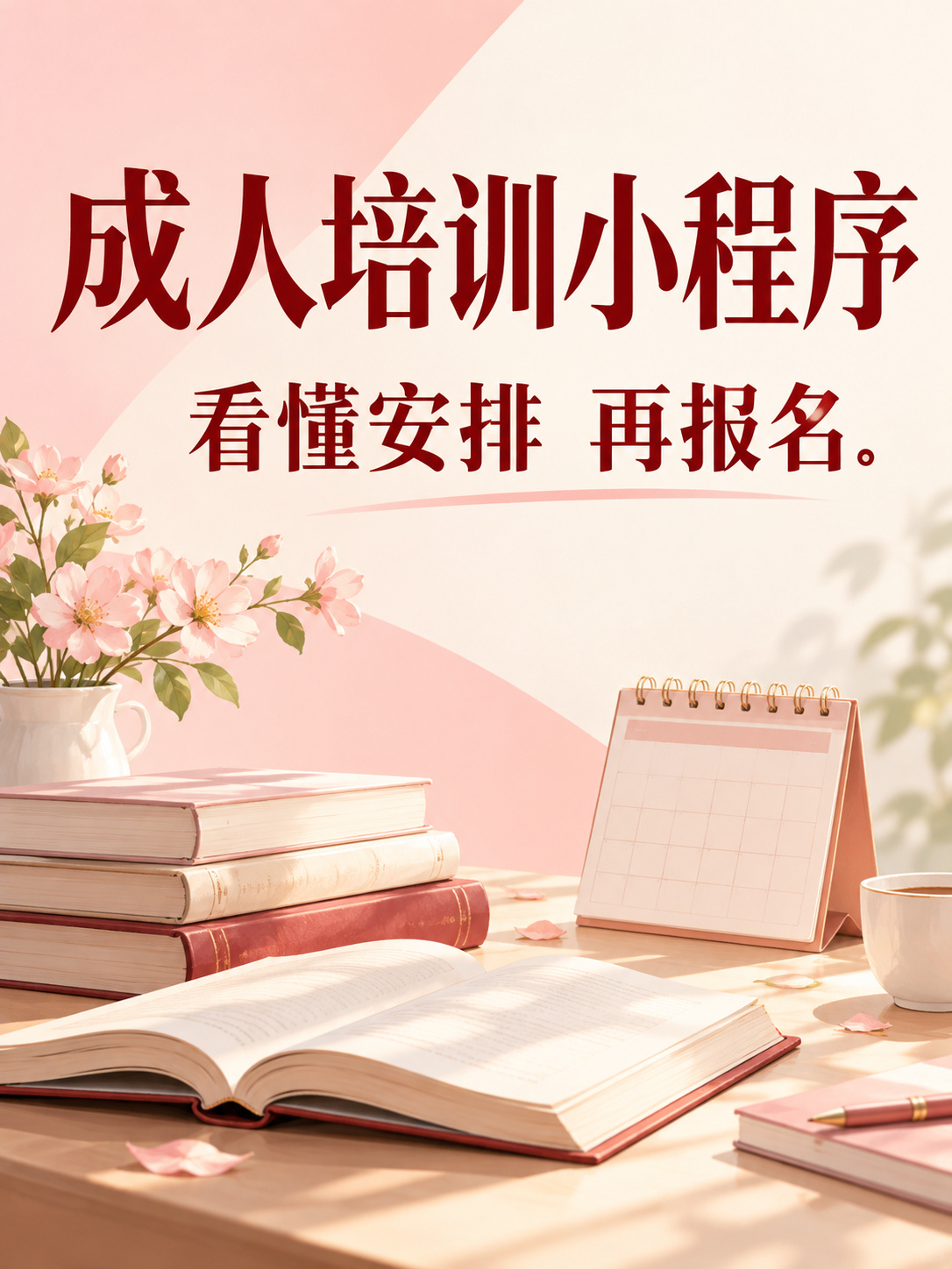 培训报名小程序,招生说明别分散