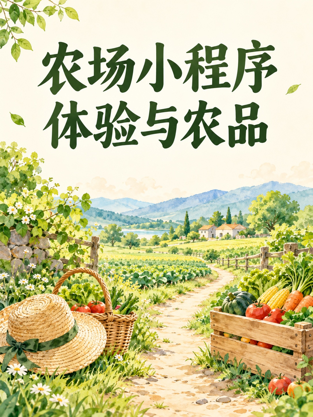 农场小程序,体验和商品放一起