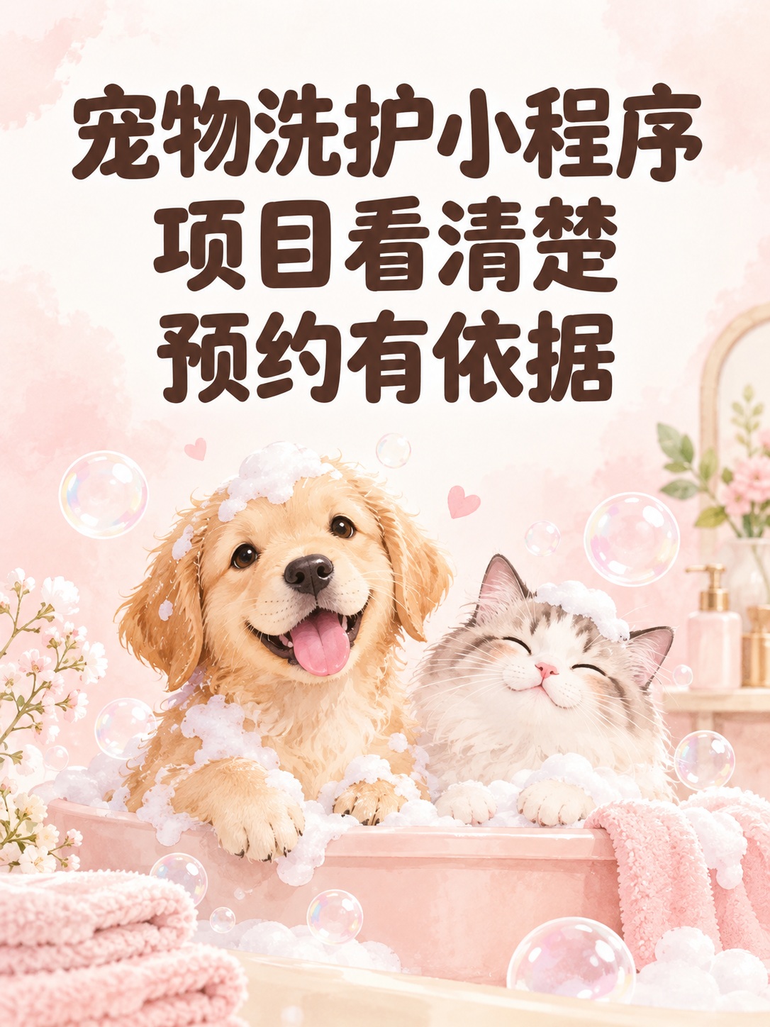 宠物服务小程序,洗护预约更清楚