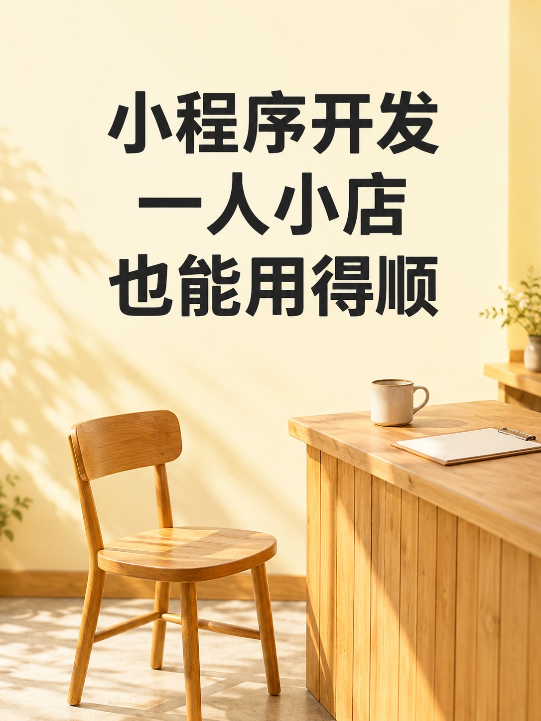 小程序开发，一人小店也能用吗
