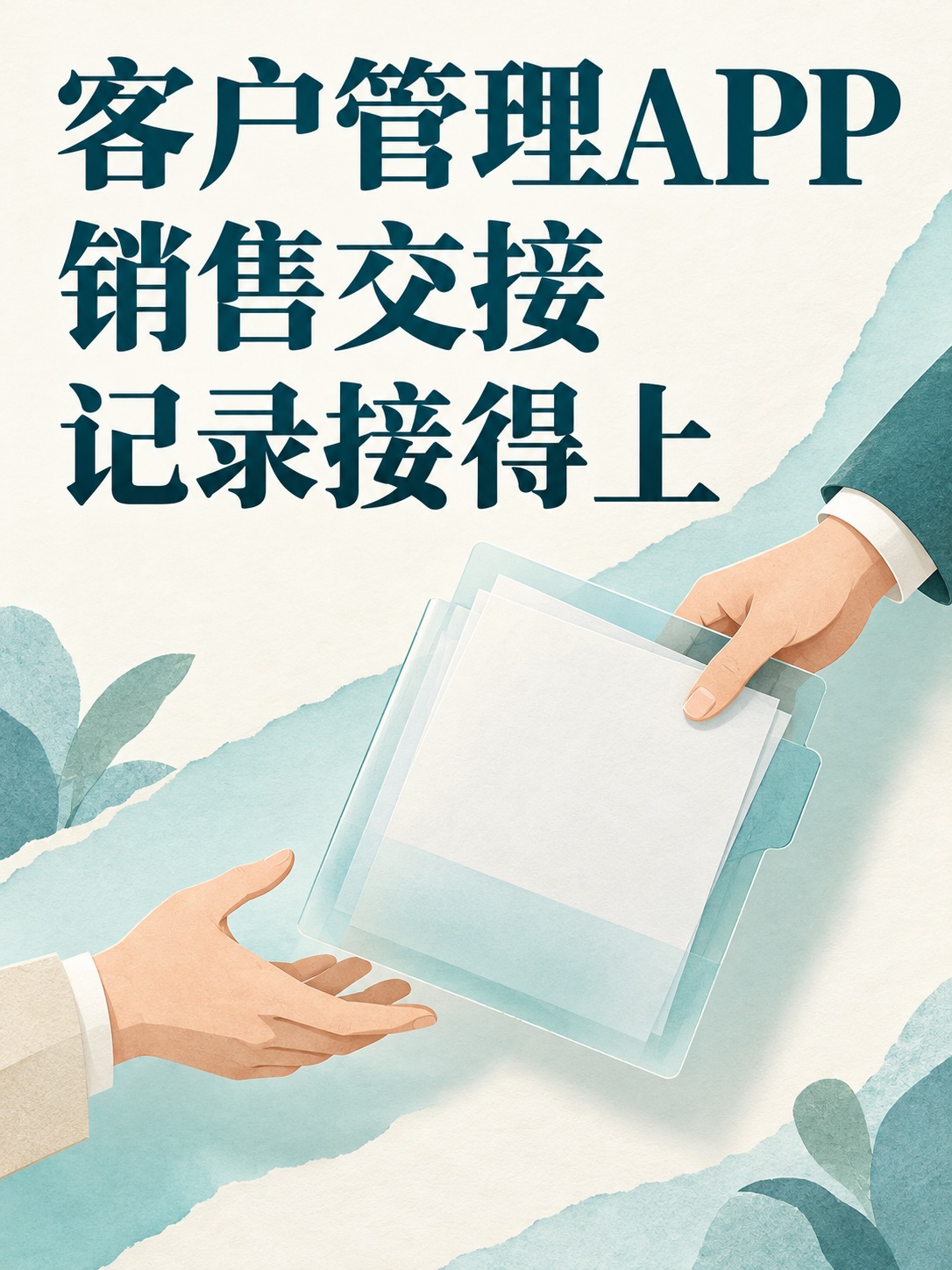 客户管理APP,销售交接接上记录