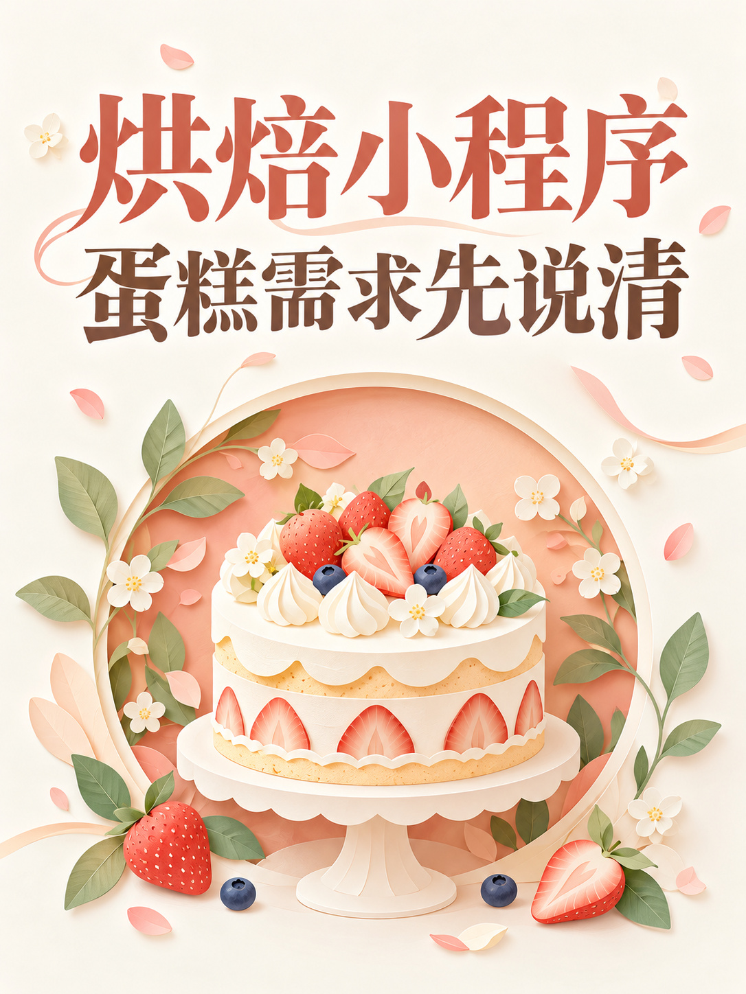 烘焙小程序,蛋糕需求先说清