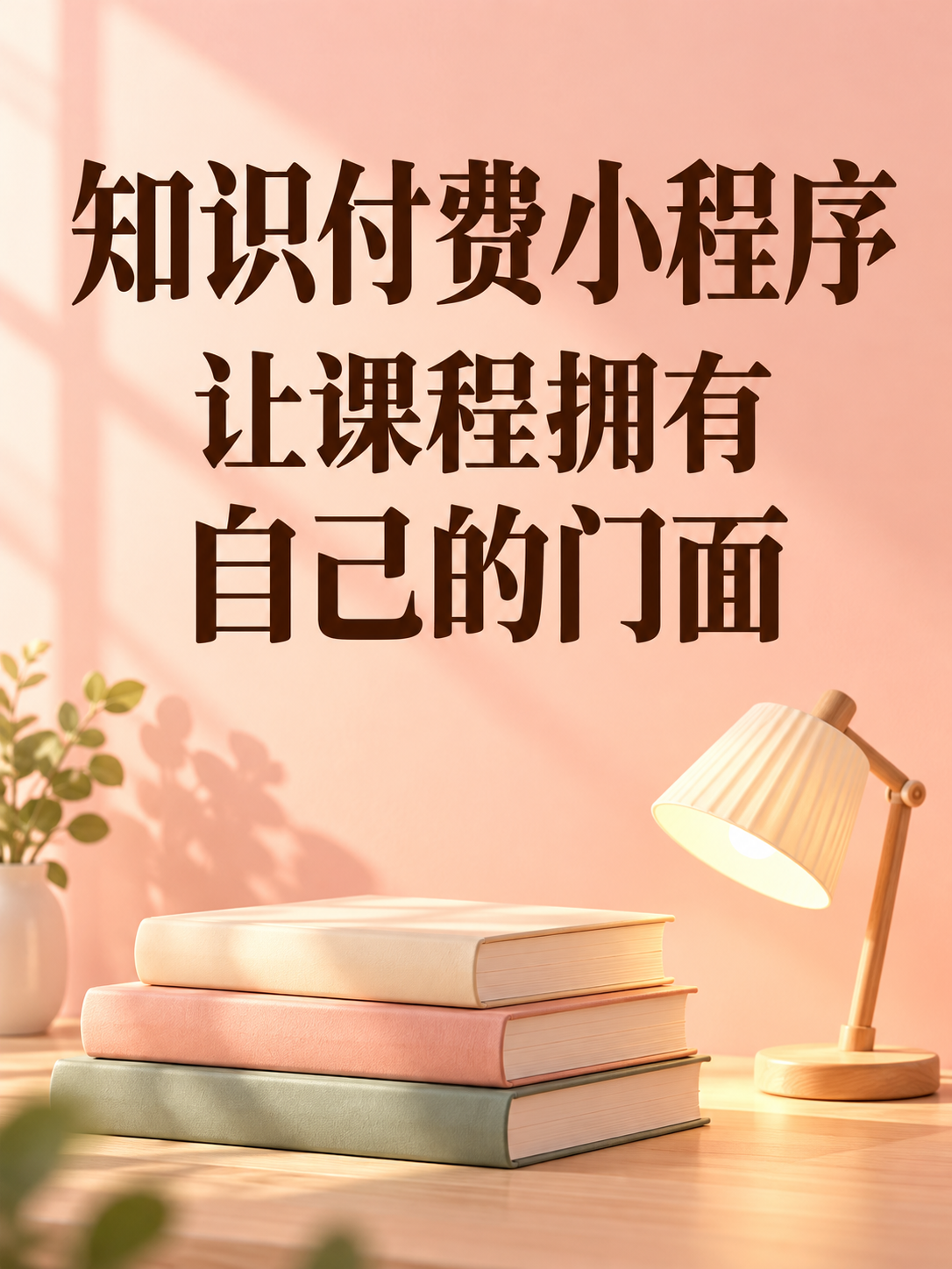 知识付费小程序,课程有自己的门面