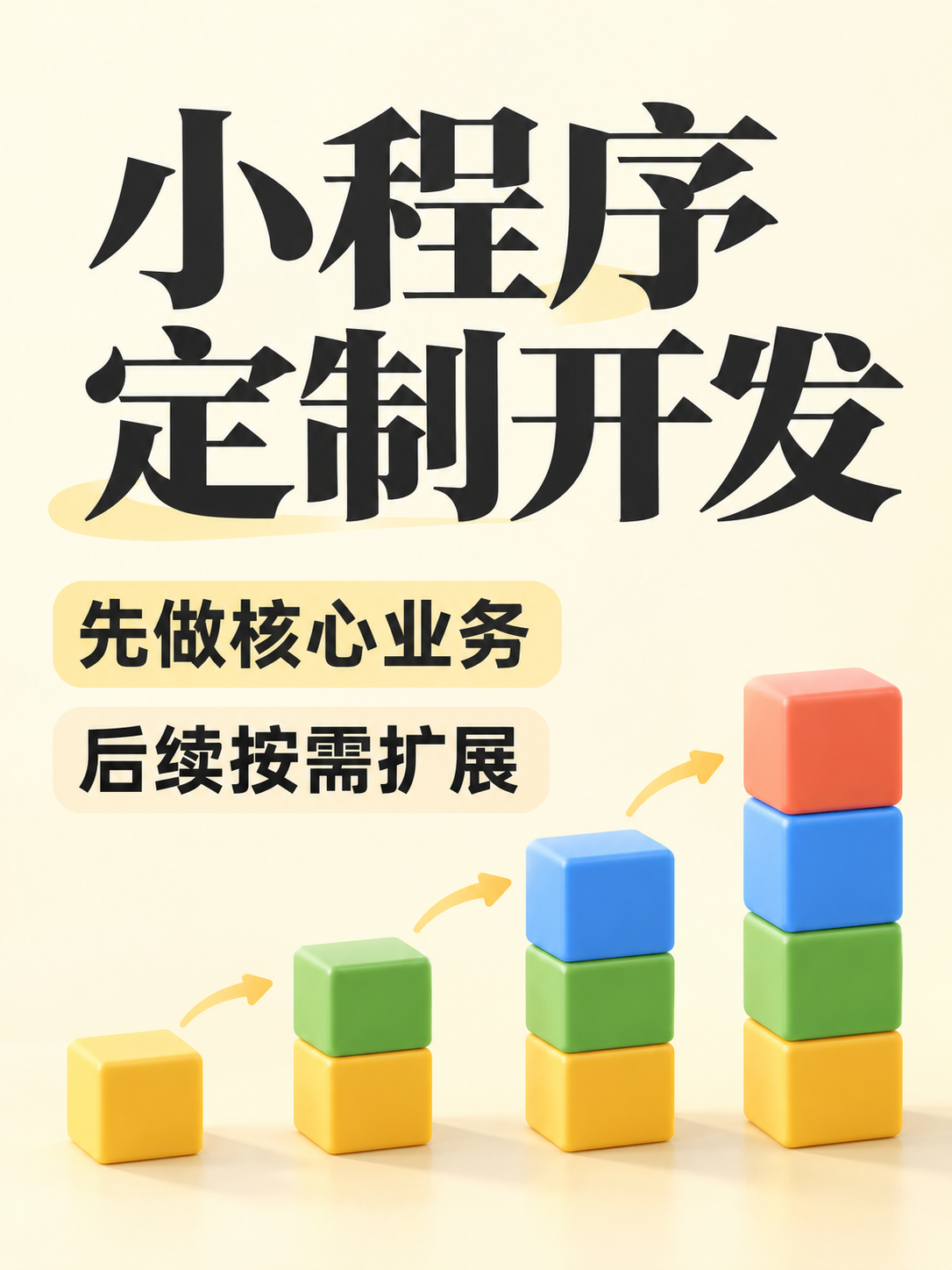 小程序定制开发，第一版做到哪