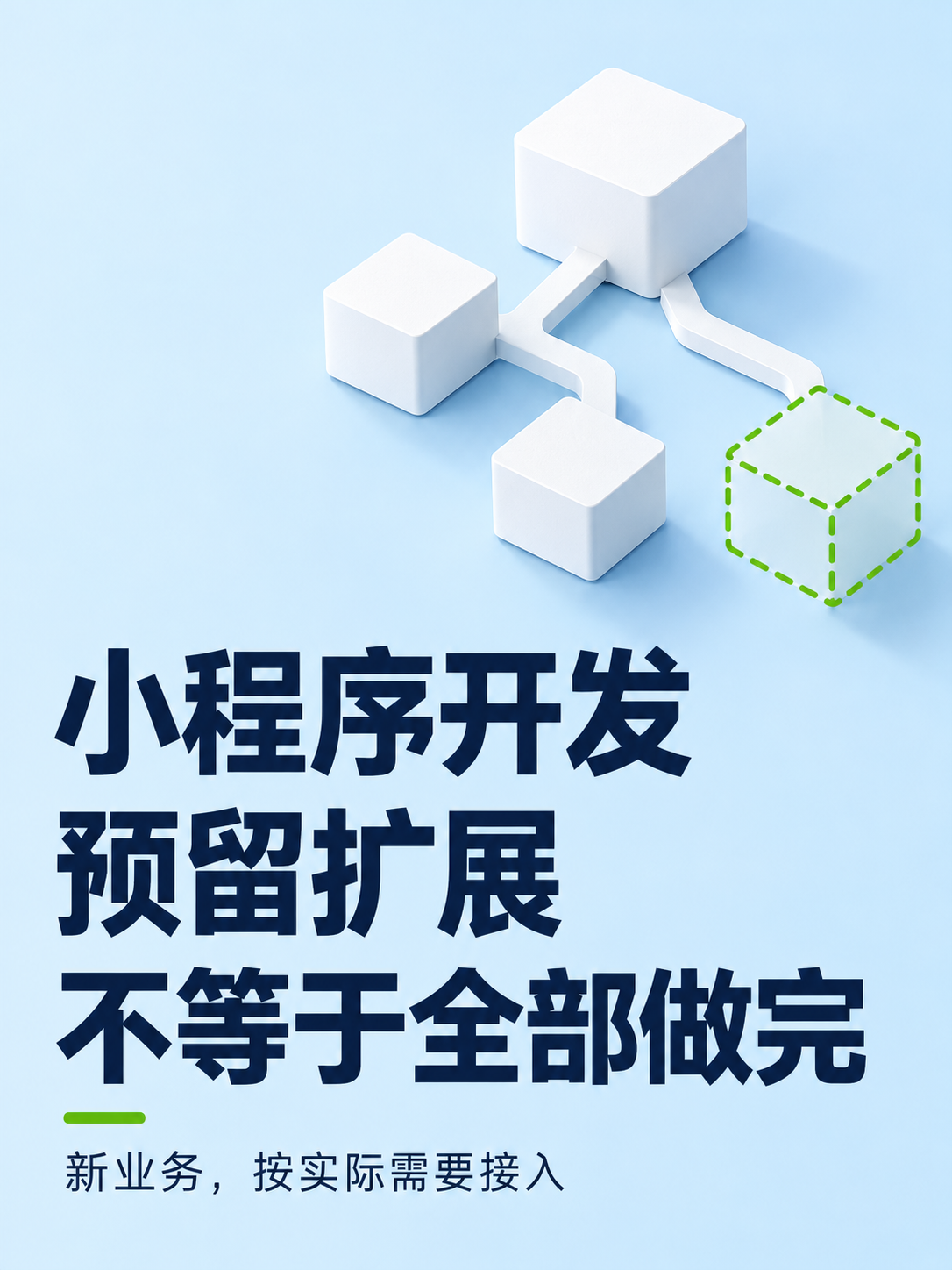 小程序开发,新业务要重做一套吗