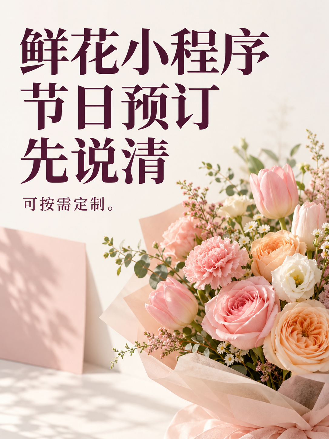 鲜花小程序,节日预订先说清