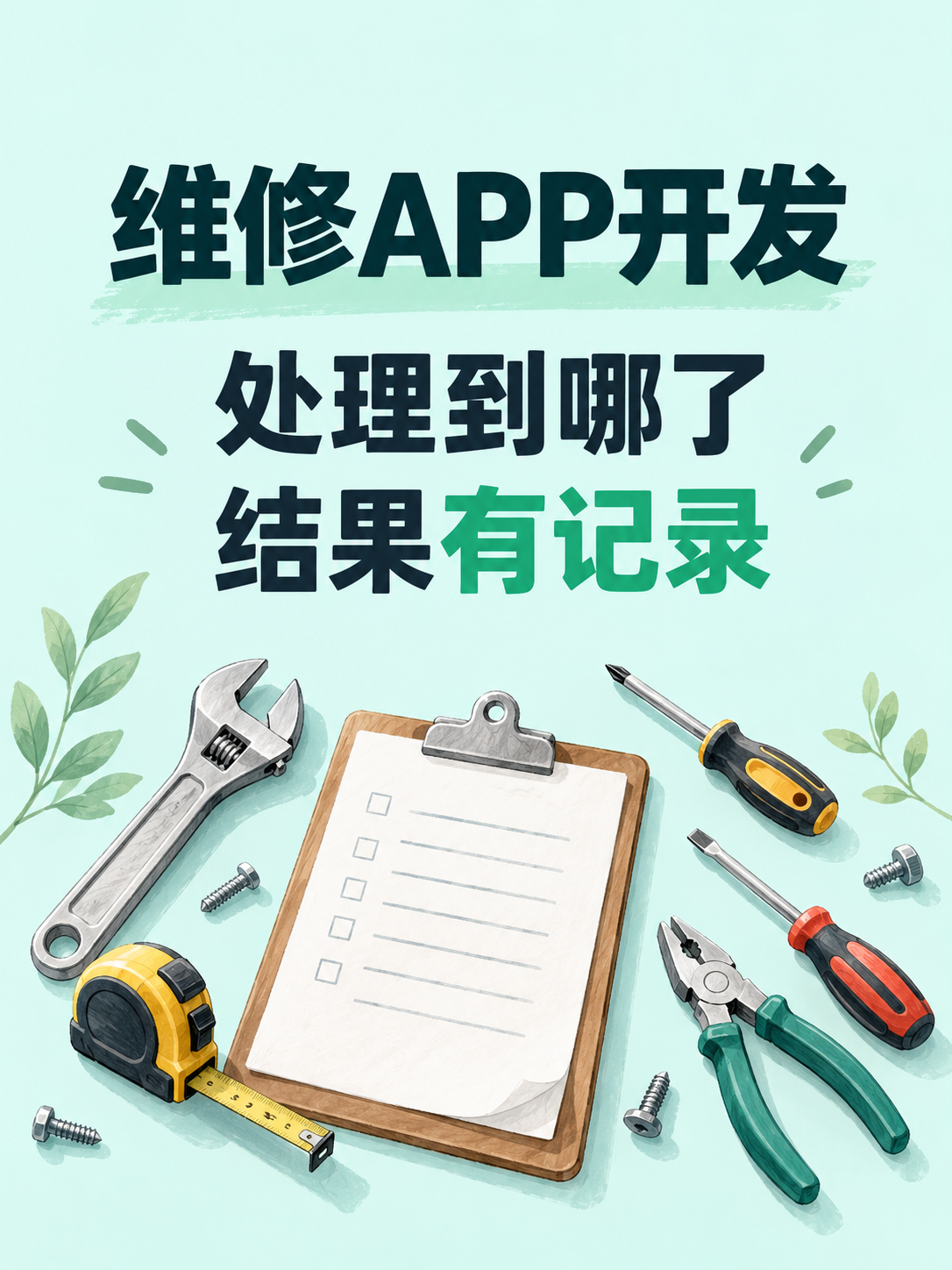 维修APP开发,处理结果有图可看