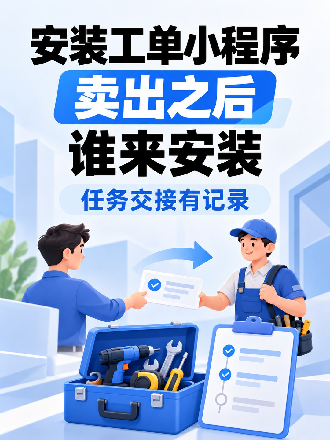 安装工单小程序,谁去装一眼清楚