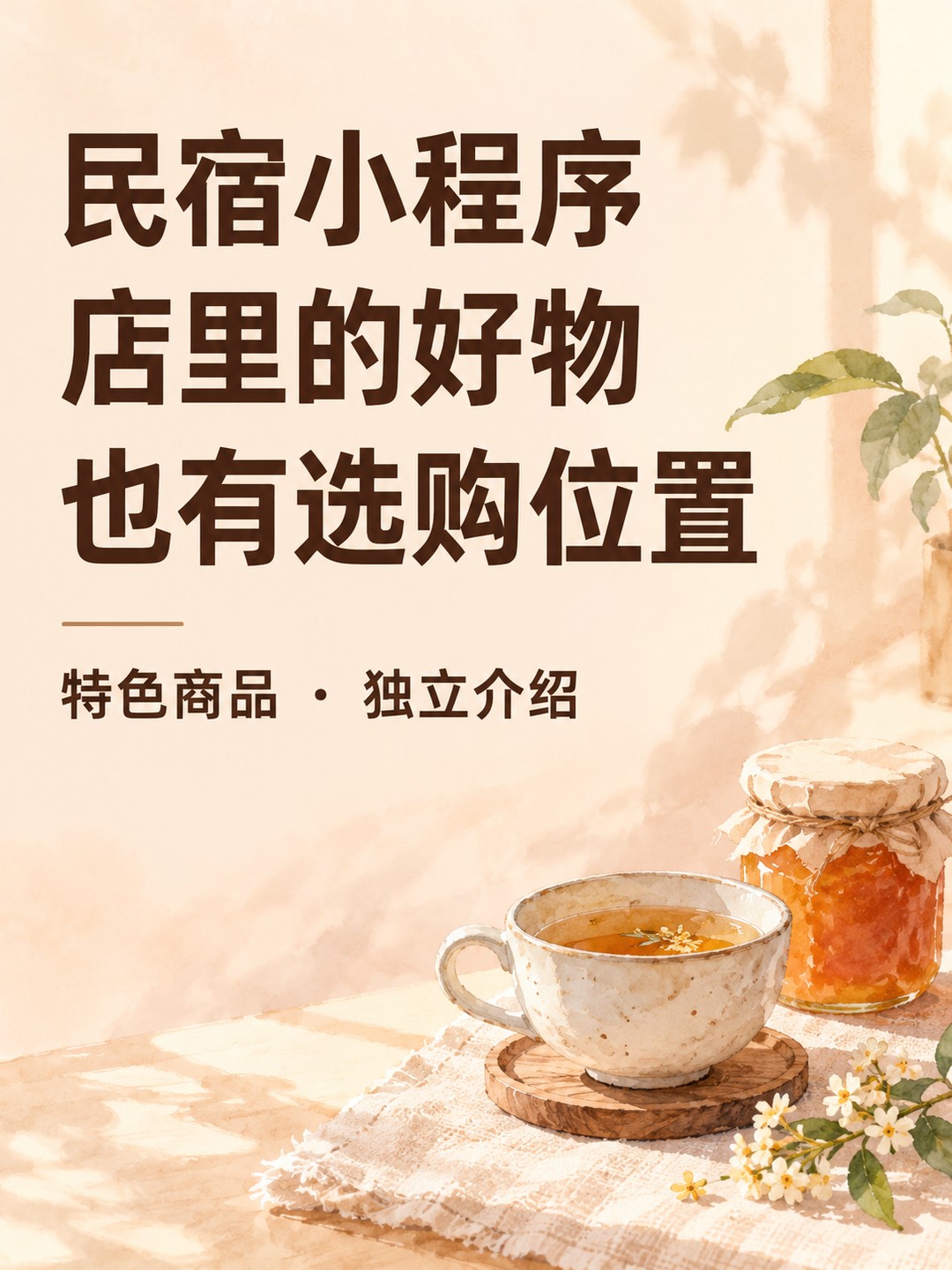 民宿小程序,把店里的好物留下来