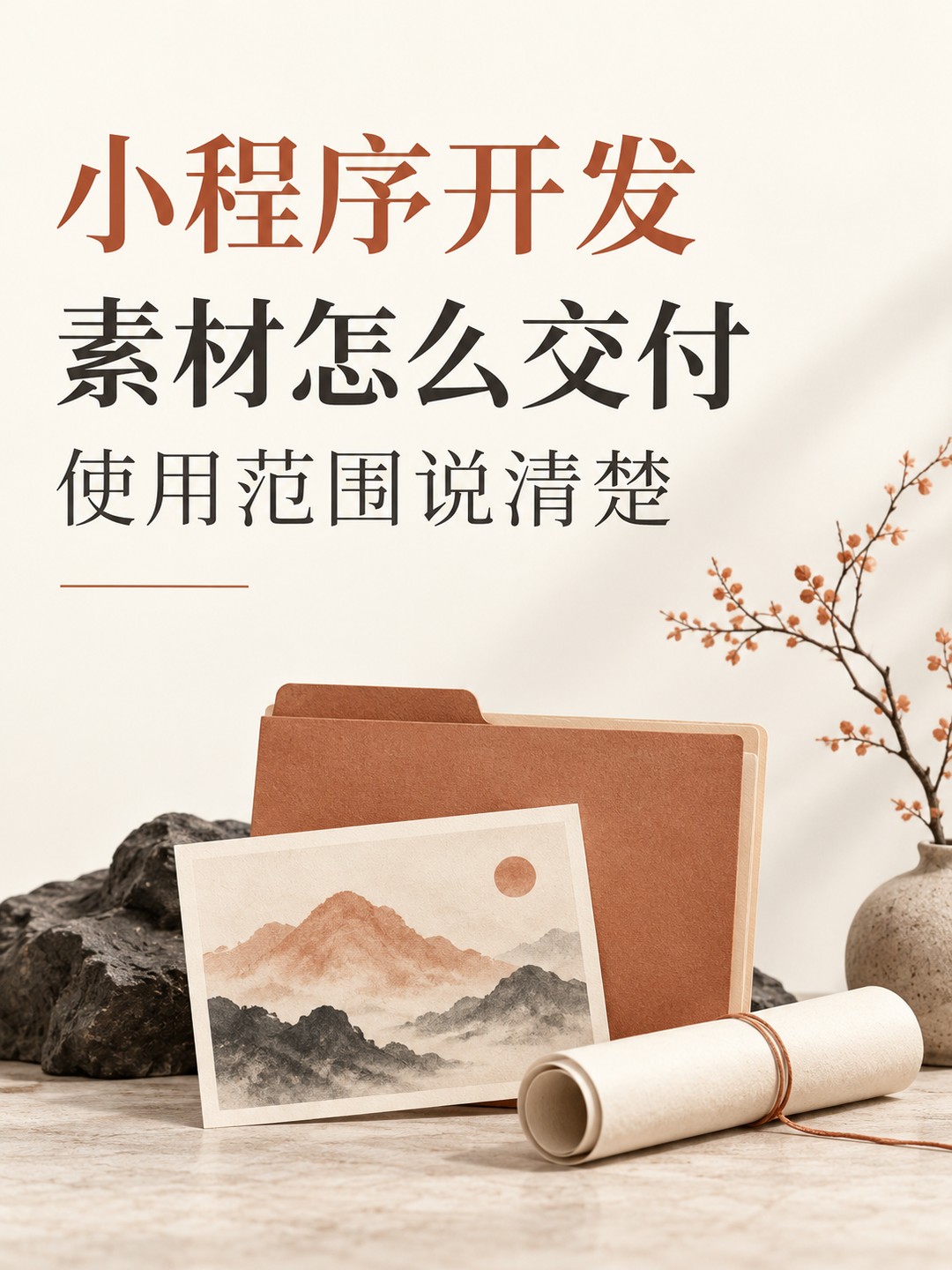 小程序开发,素材资料归属说清楚