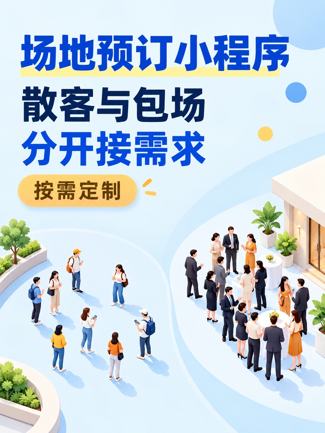 场地预订小程序,包场需求单独接