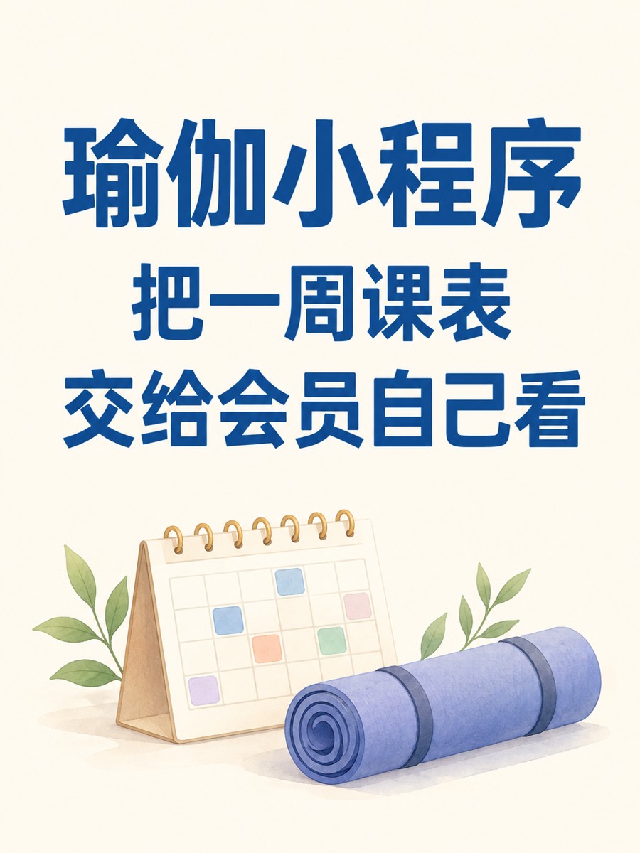瑜伽小程序，让会员自己查一周课表