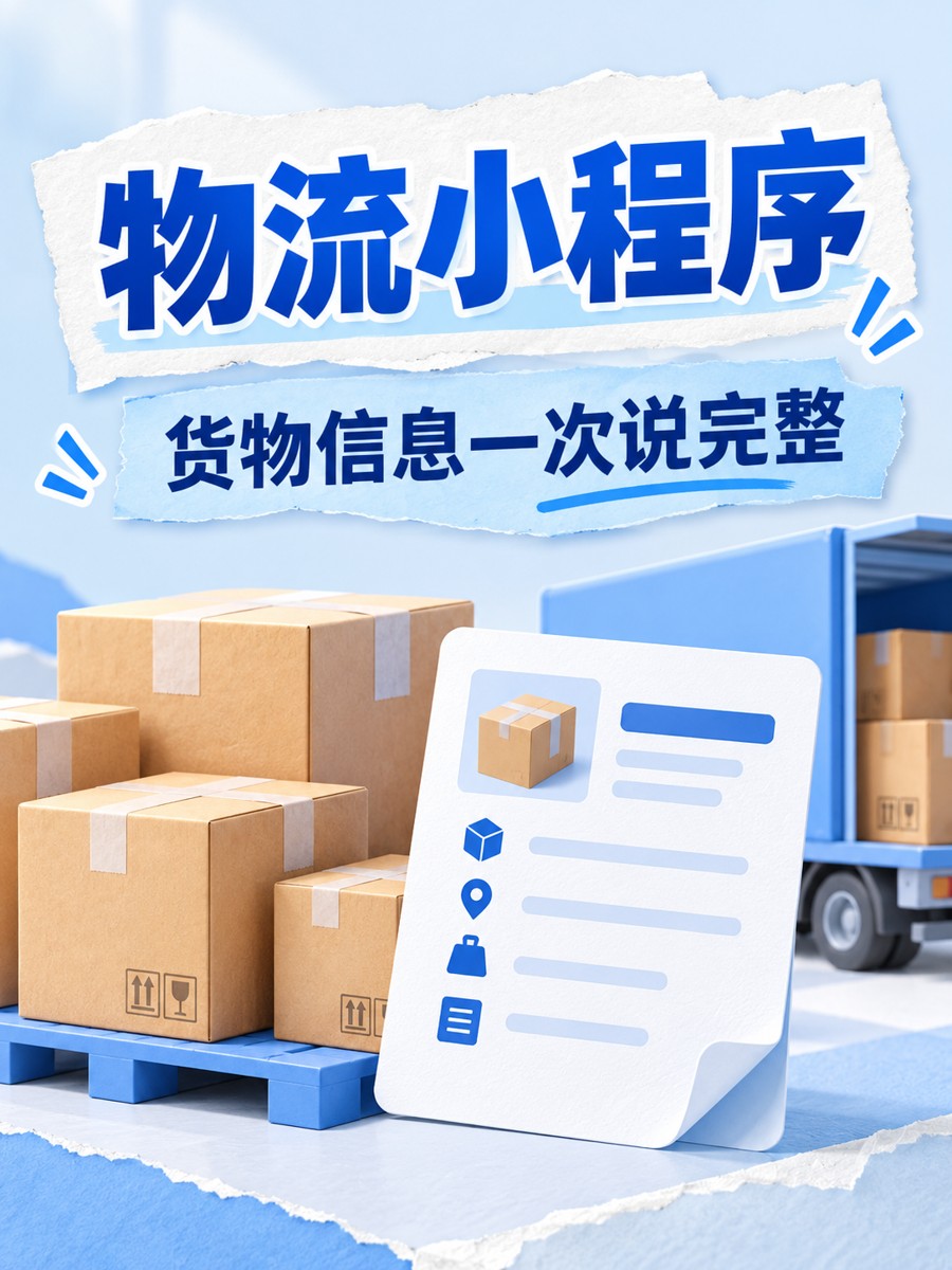 物流小程序，收单先把货物说完整