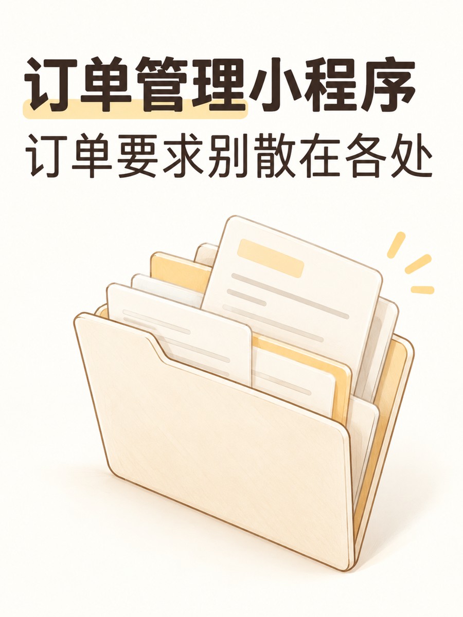 订单管理小程序,客户要求跟着订单走