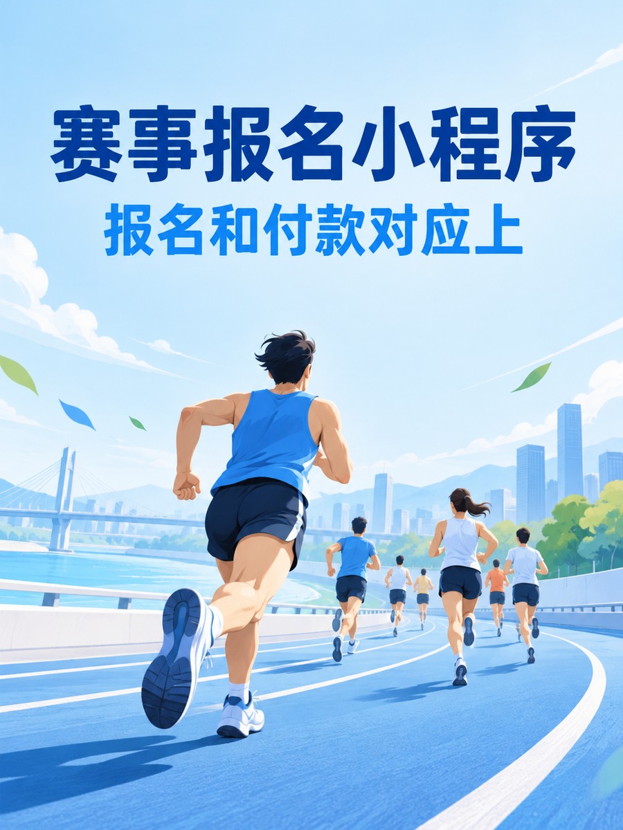 赛事报名小程序，报名付款别分散
