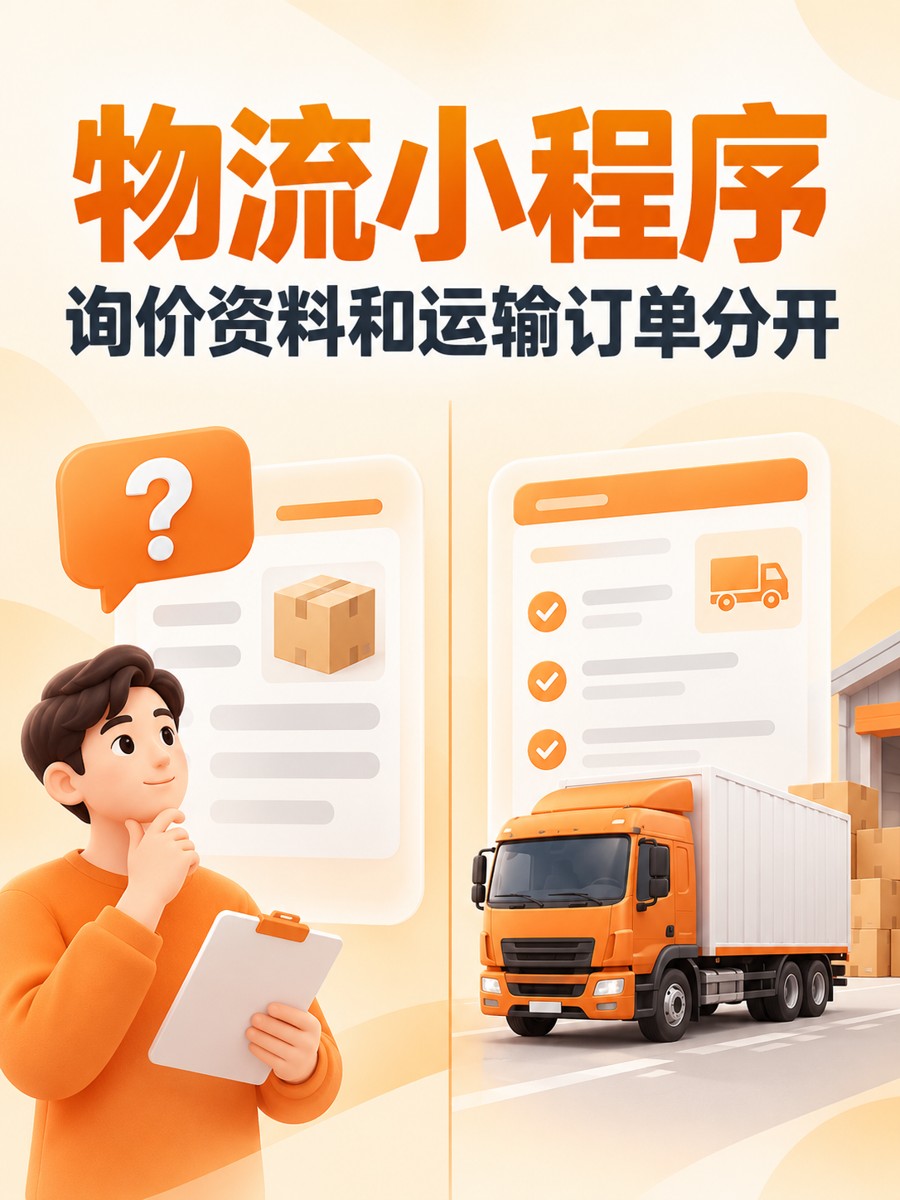 物流小程序,询价不等于确认发货