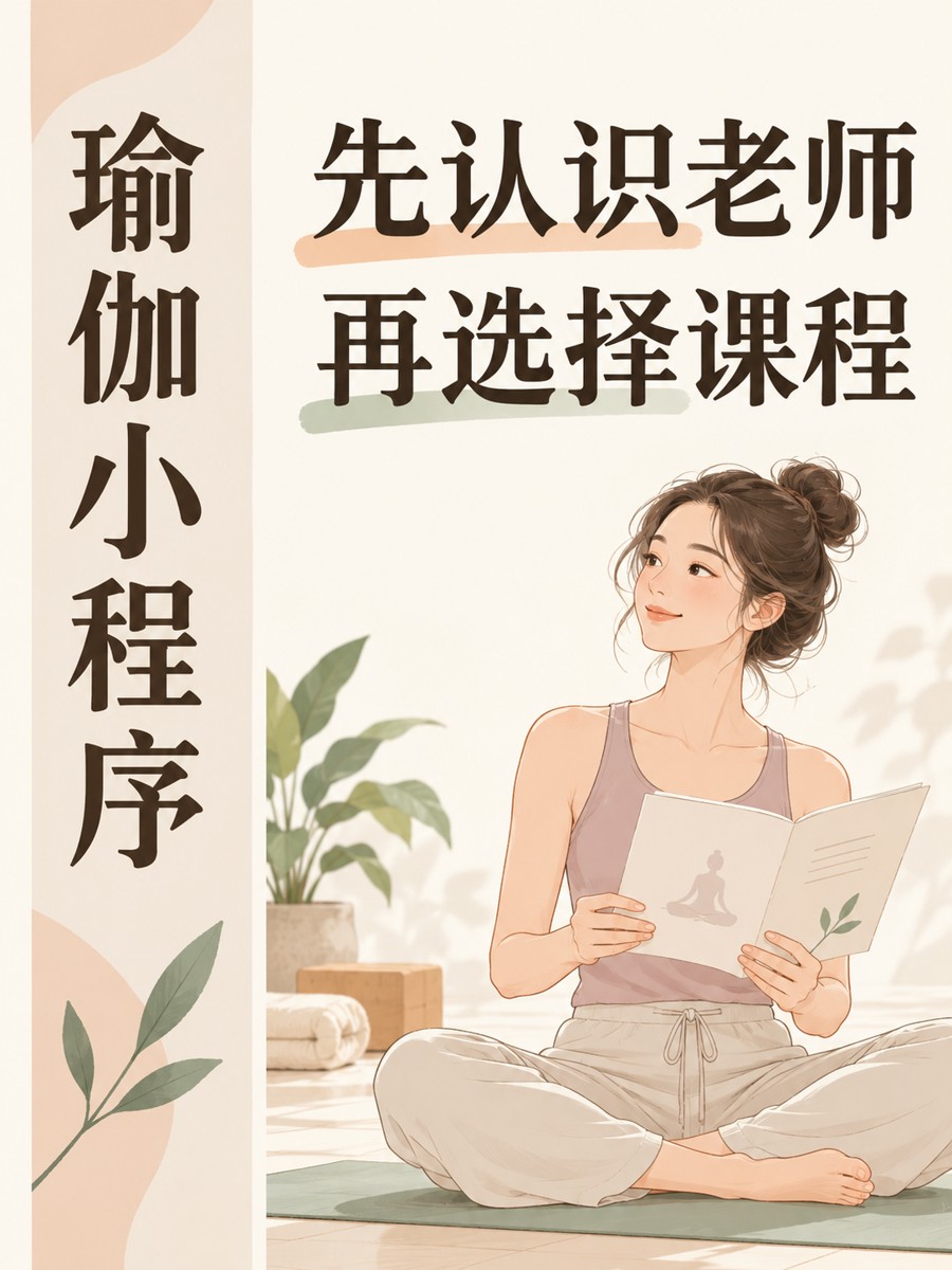 瑜伽小程序，选课也可以先看老师