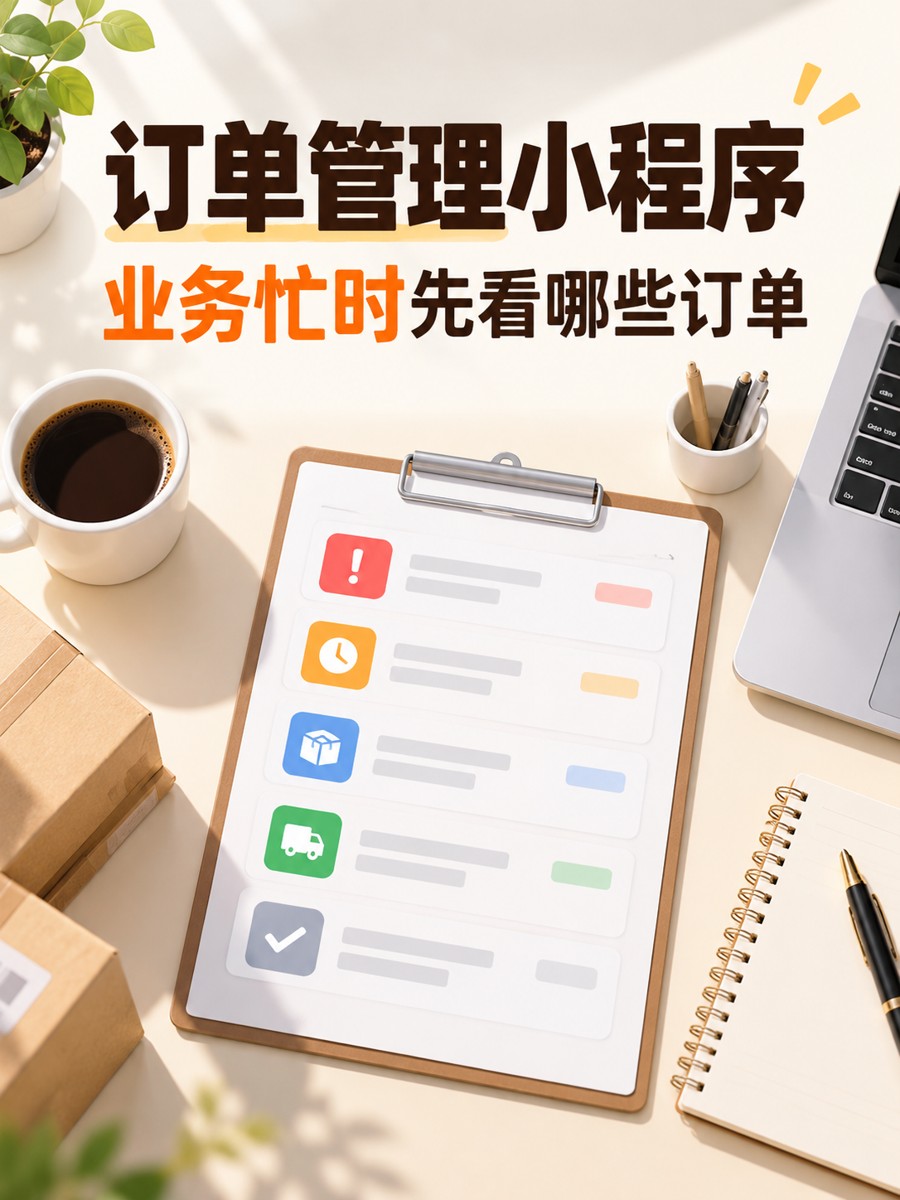 订单管理小程序,忙起来先看待办
