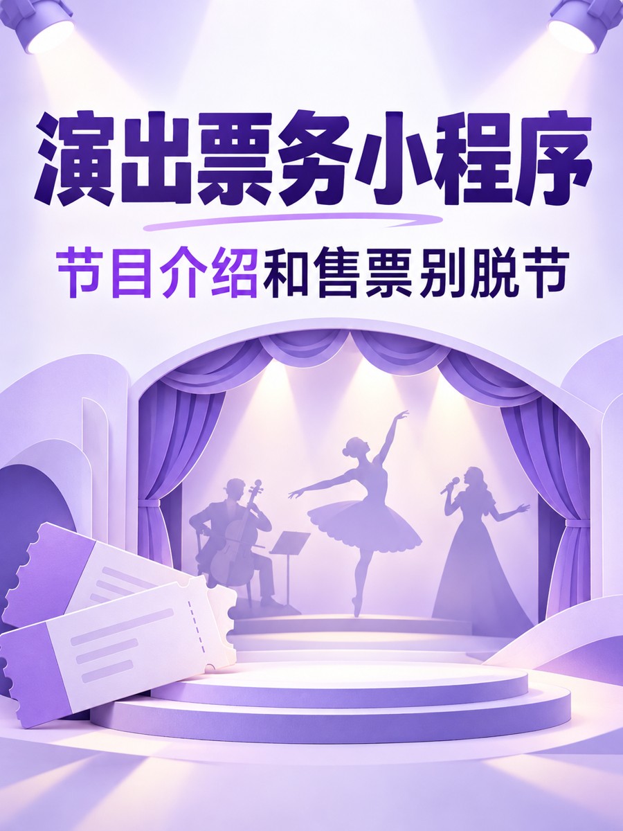 演出票务小程序,让节目介绍接到购票